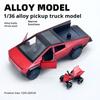 1:36 Hraček Cybertruck Terénní Vozidlo Kovový Model Auta Plážová Motorka Hobby Sběratelský Dárek k Narozeninám Pro Kluka