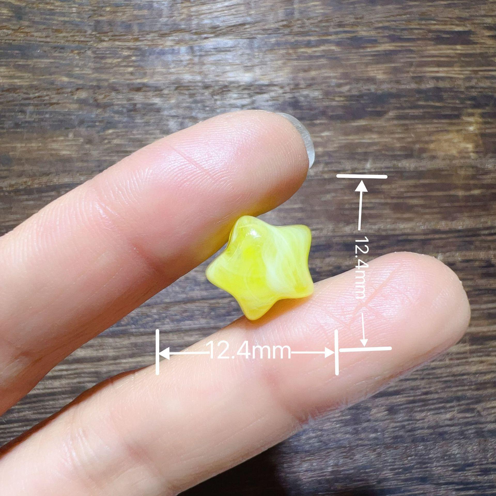 

Second Generation Beeswax Star Resin DIY Accessories: Creamy Fresh Five-Pointed Ornaments