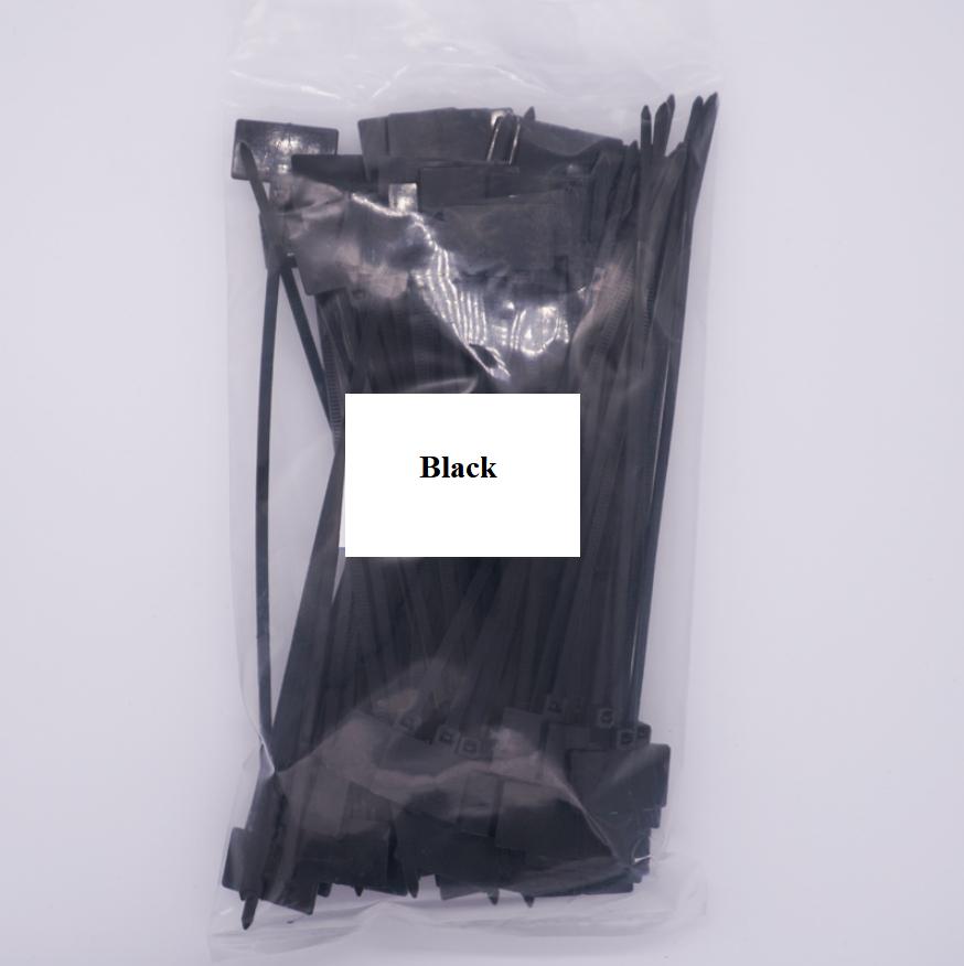 50Pcs Nylon Tie Tags Self-Locking Network Cable Zip Trim Wrap Loop Wire Straps Label 3*100mm 4*150mm 4*200mm