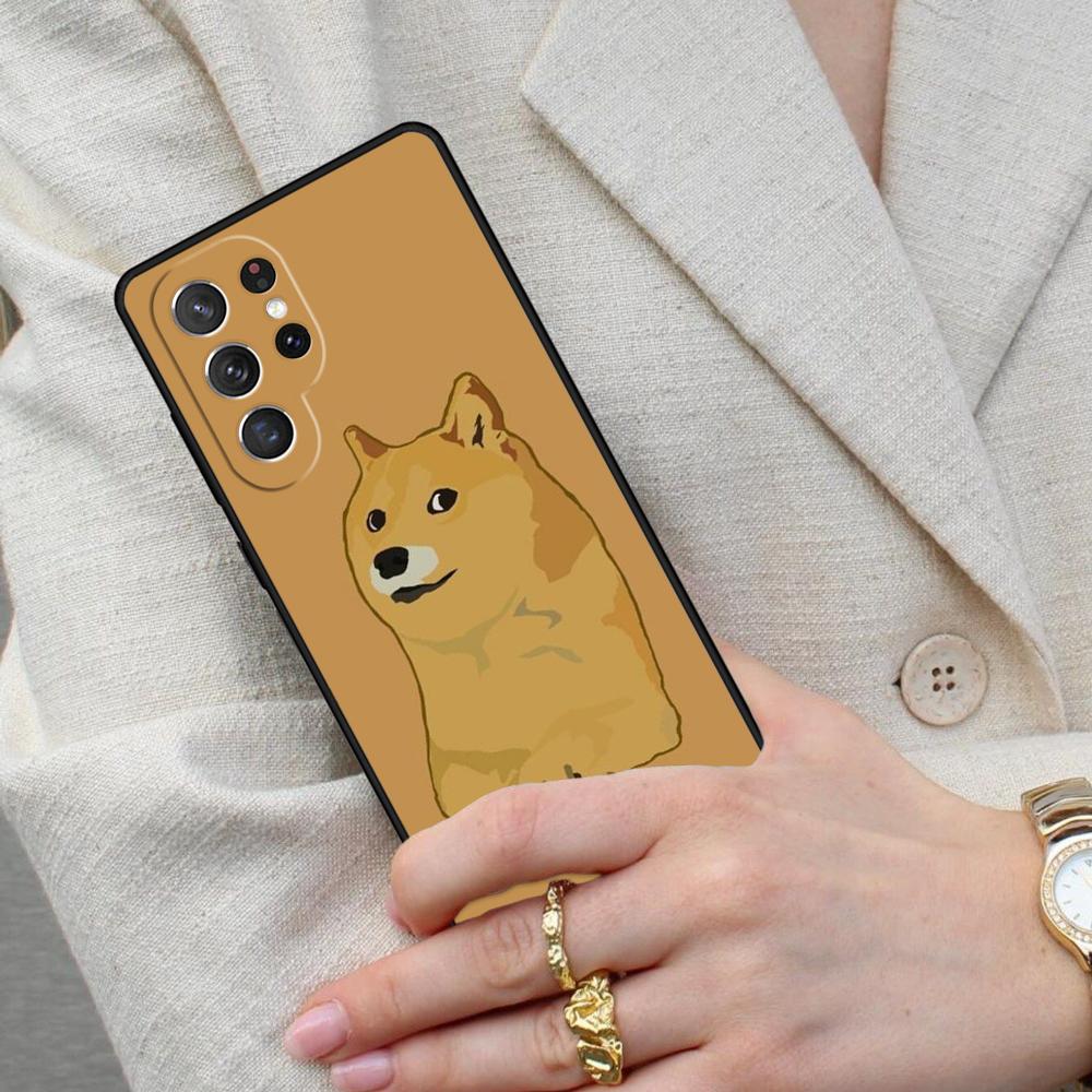 Doge Meme Kabosu Cell Phone Case for Samsung Galaxy S26 Ultra S25 S24 S23 S22 S21 S20 Note10 Cover