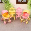 High Chair Dollhouse Stroller Pretend Play Dollhouse Baby Furniture DIY Accessories