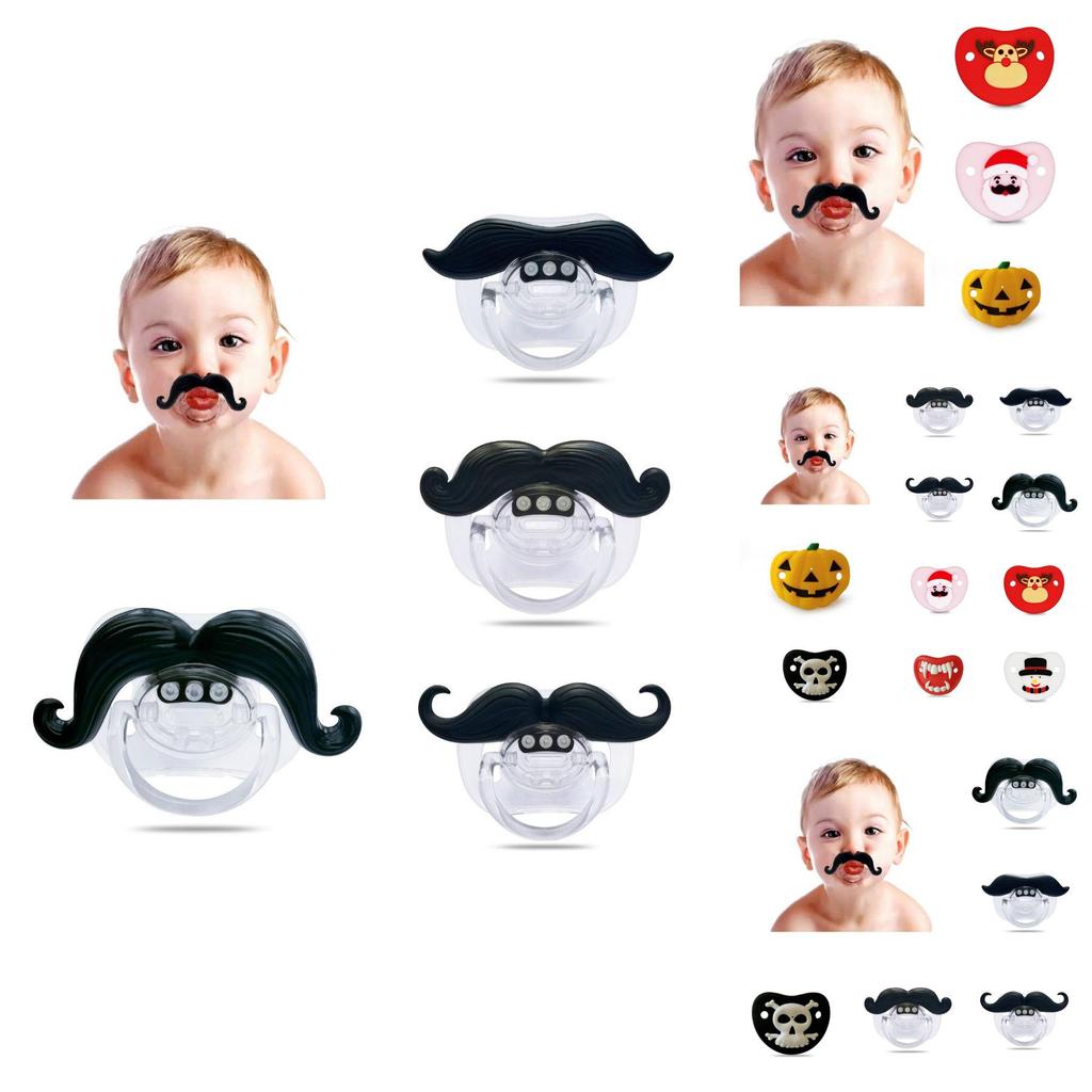 Baby Full Silicone Soothing Pacifier Adorable Creative Sleep Type Thumb Shape