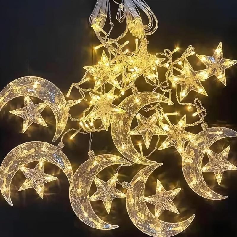 3.5m Ramadan Moon Star String Light Eid Mubarak LED Fairy Light Islamic Decor