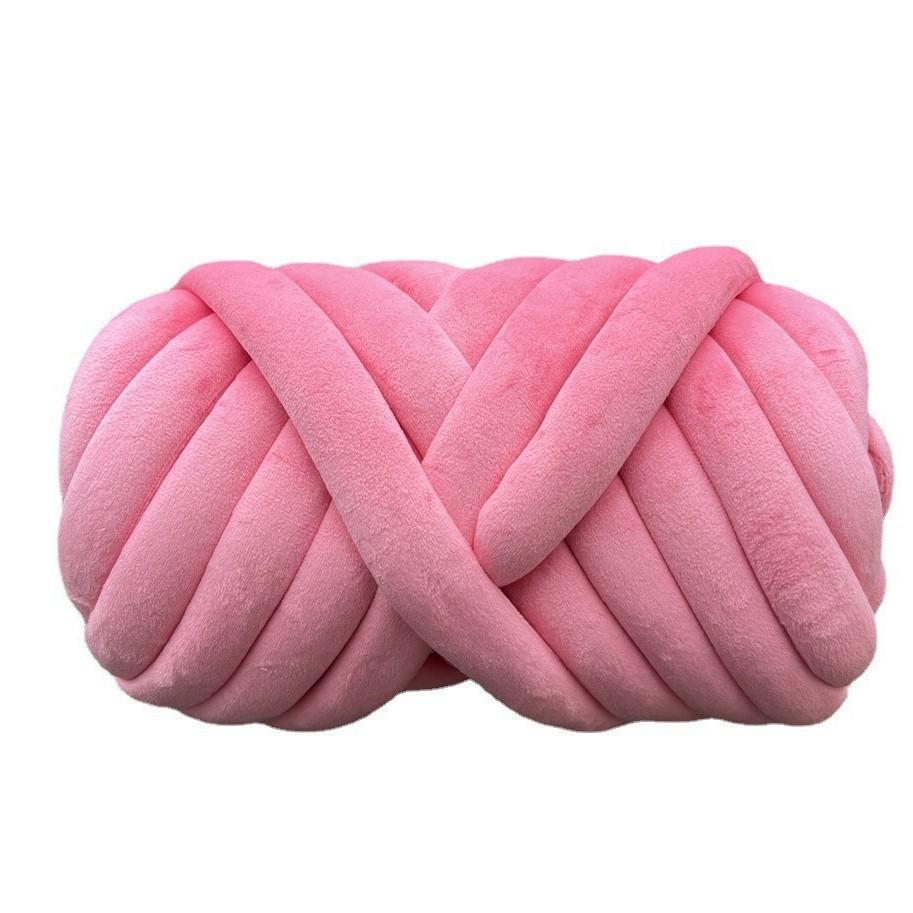 DIY Crystal Velvet Core-Filled Yarn: 3cm Thick Handmade Wool Blanket, Fabric Strip, Pillow, Cat Bed Yarn