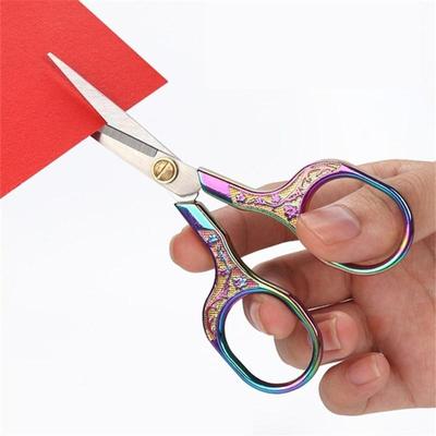1PC Stainless Steel Vintage Scissors Sewing Fabric Cutter Embroidery Scissors Thread Scissor Tools