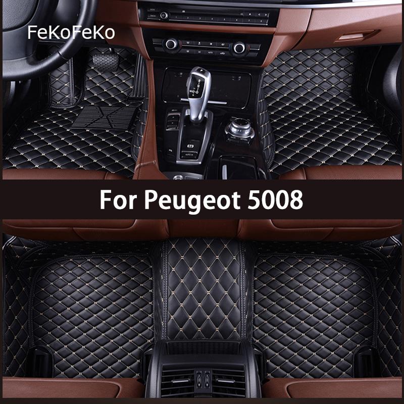 

Автомобильные коврики FeKoFeKo на заказ для Peugeot 5008 2017-2019 лет, аксессуары для ног Coche