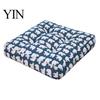 Supportive Cushion for Bay Window Modern Stylish Chair Cushion, Ultra Soft Square Geometric or Comfortable Floor Seat Mat Meditation Plant Prints,
