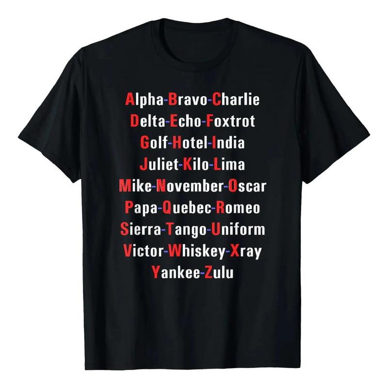 Camiseta Alpha Bravo Charlie American S разноцветный