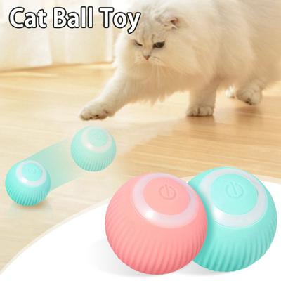 Yousheng 1 Set Cat Toy Interactive Hunting Cover Cat Ball Toy Set Rechargeable Quiet Rolling Cat Ball Pet Supplies