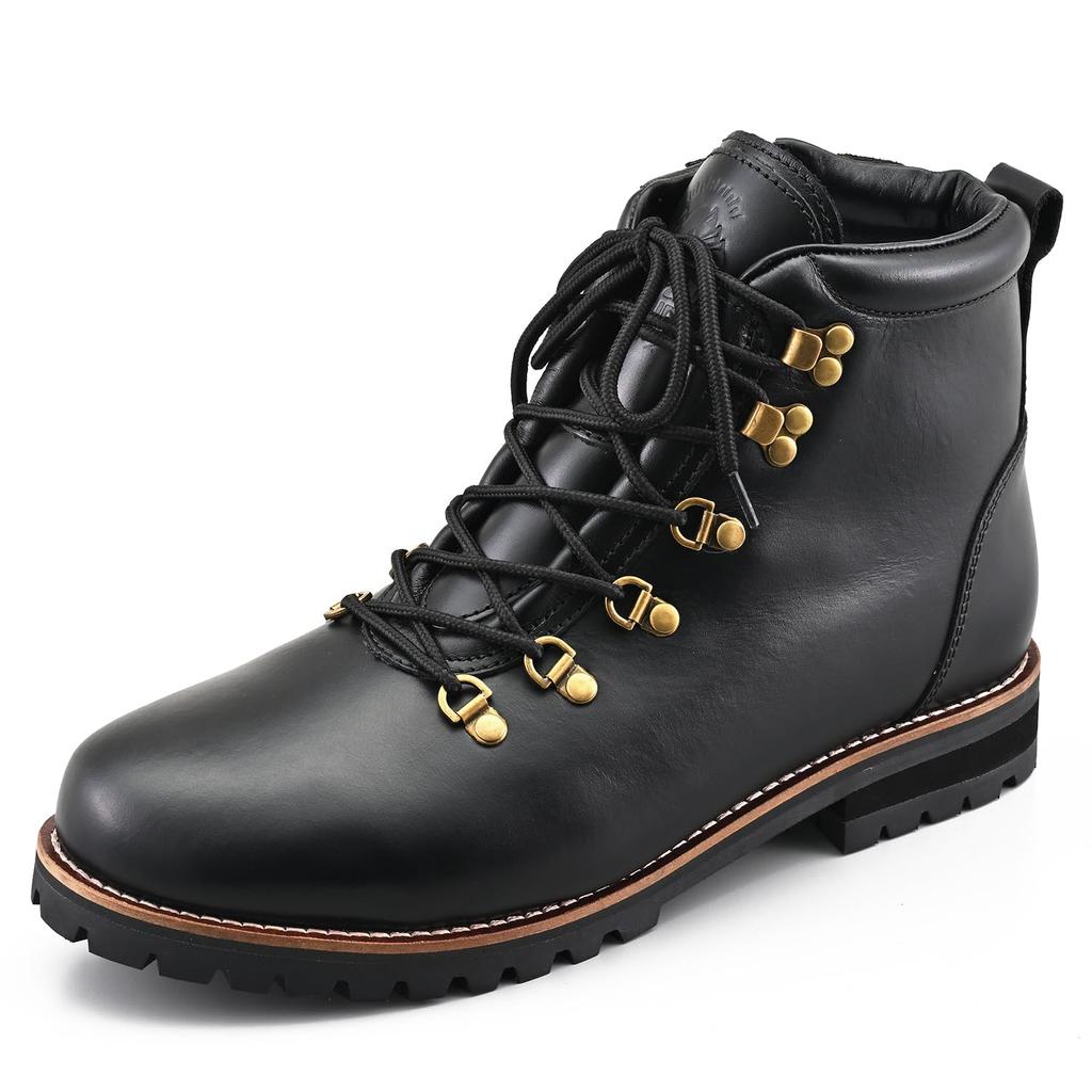 Daytona Motorcycle Riding Mountain Genuine with Shift Pad and Side Size 16842 HBS-005 Boots, Boots, Leather, Built-in Zipper, Black, 26.5cm, Men's,