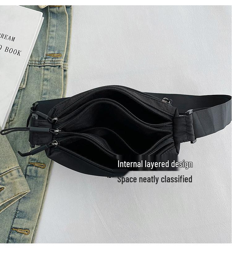 2025 Multi-Layer Lightweight Nylon Crossbody Bag - Versatile Fashion Shoulder Bag