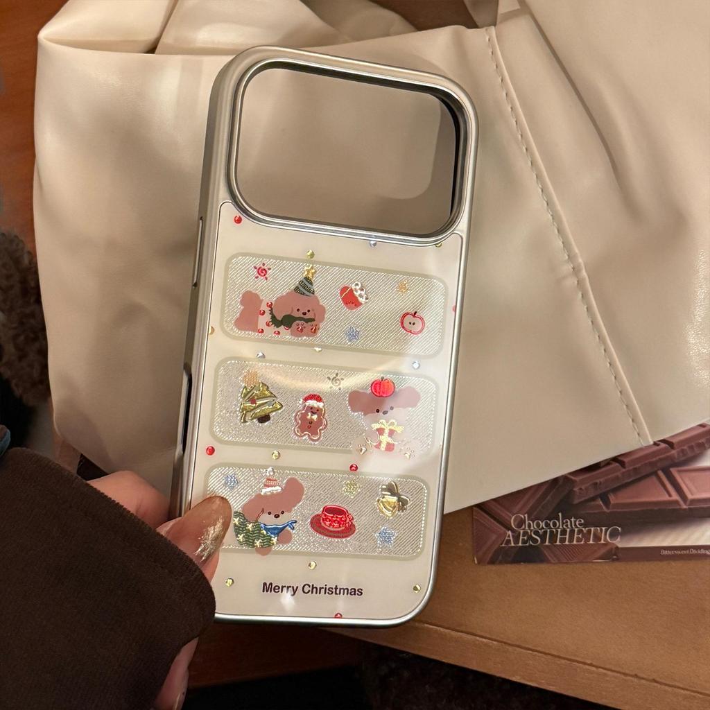 Cartoon Christmas Puppy Phone Case for iPhone 17 and iPhone 17 Pro Max