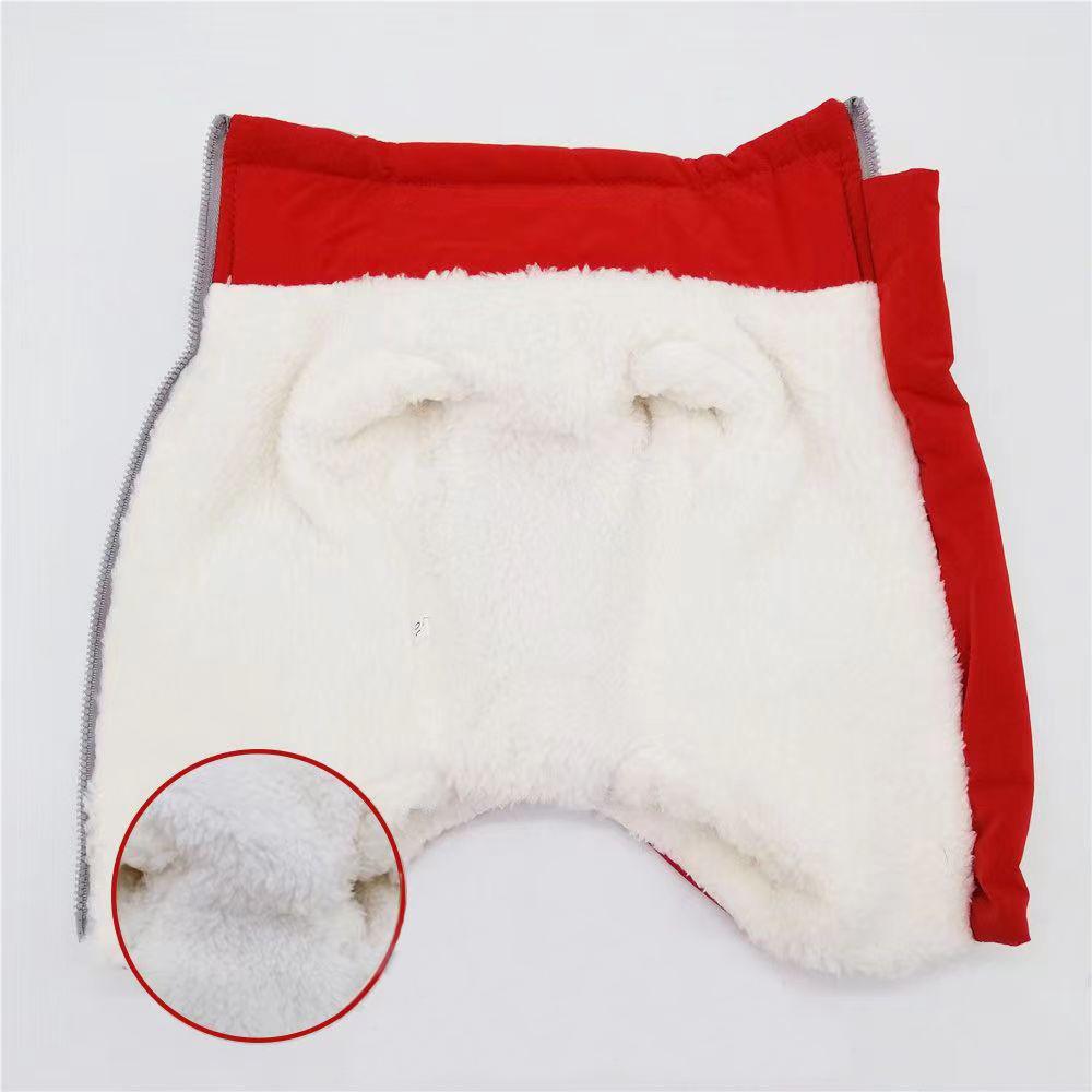 Dog Coat Winter Overalls for Dogs Warm Waterproof Pet Jumpsuit Trousers Male/ Female Dog Reflective Small Dog Clothes Apparel Puppy Down Jacket