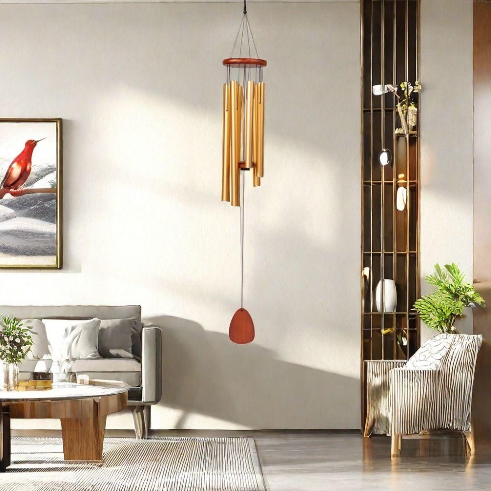 Aluminum Aluminum Wind Chimes 26/32/37 Inch Wind Bell New Metal Tubes Windchime  Garden