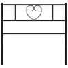 Replacement Headboard Metal Black 75 cm