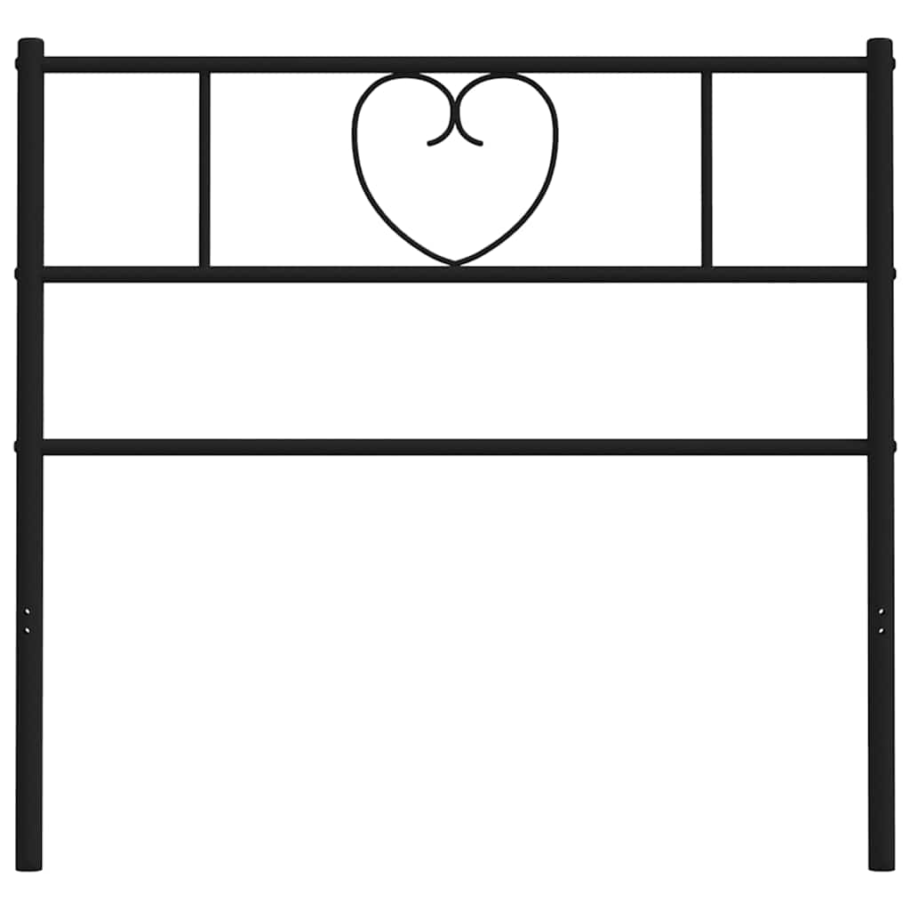 Replacement Headboard Metal Black 75 cm