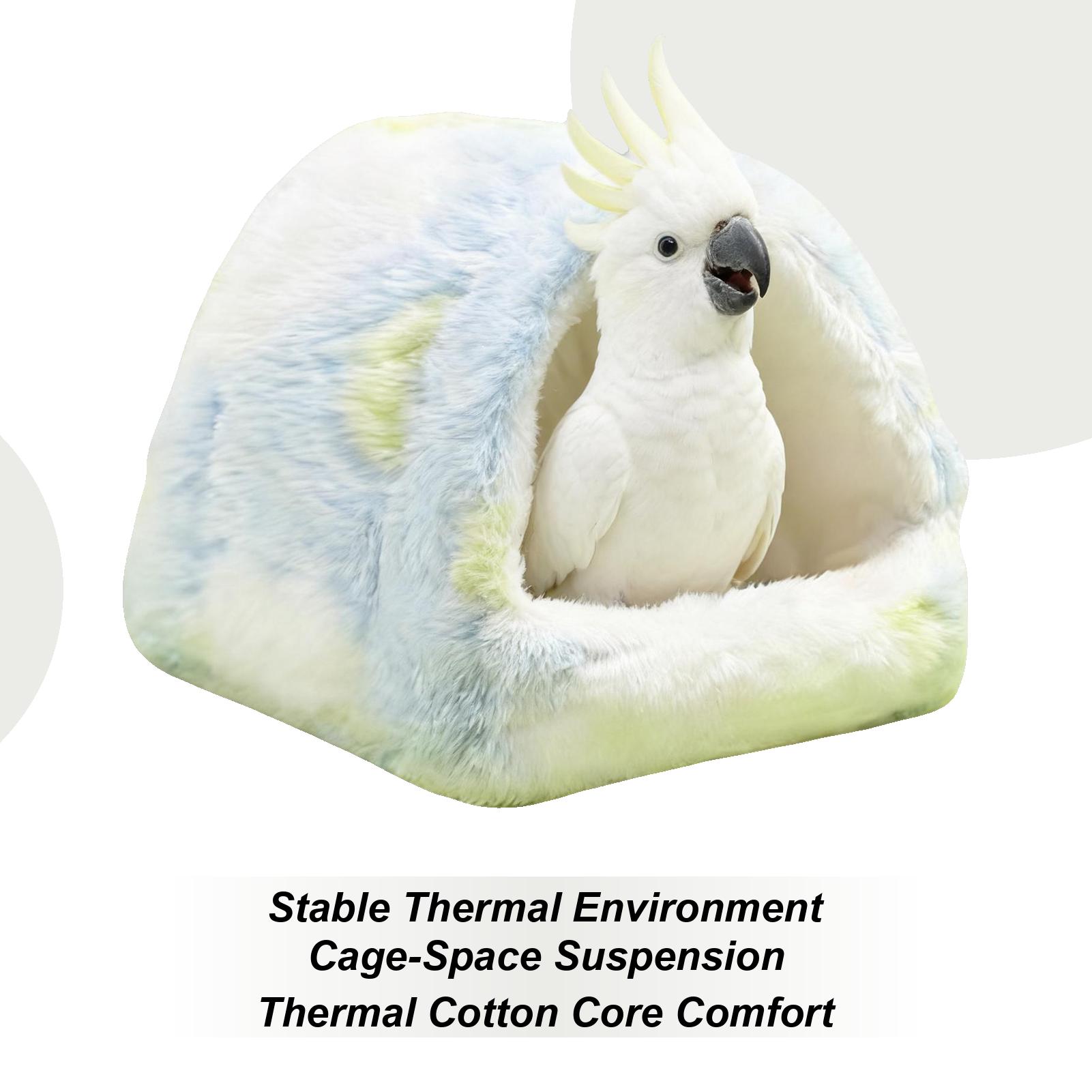 

Warm Bird Nest Winter Plush Warm Bird Nest Thermal Parrot Bed For Hummingbird Parrot Parakeet Cockatiel Conure Canary Caique China Mainland