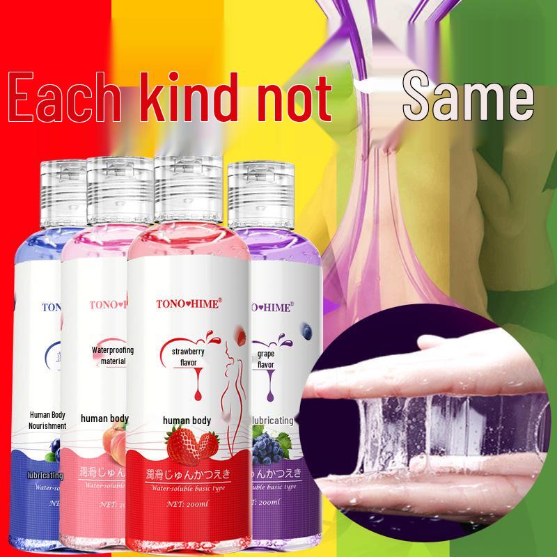 TONOHIME Fruity Water-Soluble Lubricant for Men & Women, Private Parts & Sex Toys, Fruity Scent.