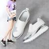 Cross-level large size 2025 summer new women's casual single shoes loafers muffin bottom inner height increase hot diamond foreign trade women's shoes