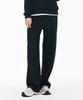 CHASECULT Women'S Ribbed Wide Warm-Up Pants - Black