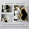 3D Three-Dimensional Flower Three-Piece Quilt Cover Digital Printing Bedding Kit