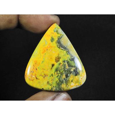 33X38X06MM Natürlicher Hummel-Jaspis Birnen-Cabochon Loser Edelstein 55 Karat. D-78