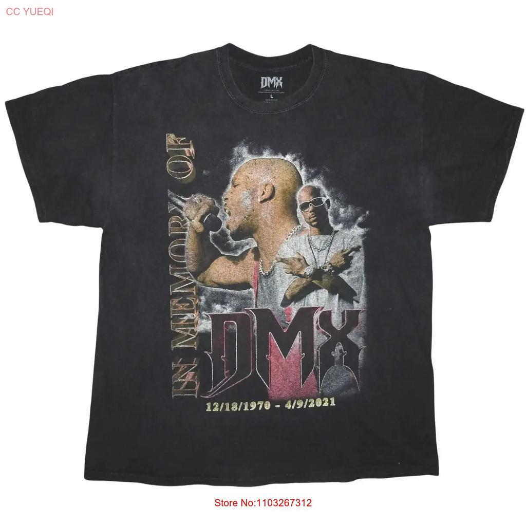 In Memory Of Dmx 1970 2021 Merch Traffic T Shirt Large Rap Vintage Graphic Top For Everyday Wear Homme Comfortable Soft