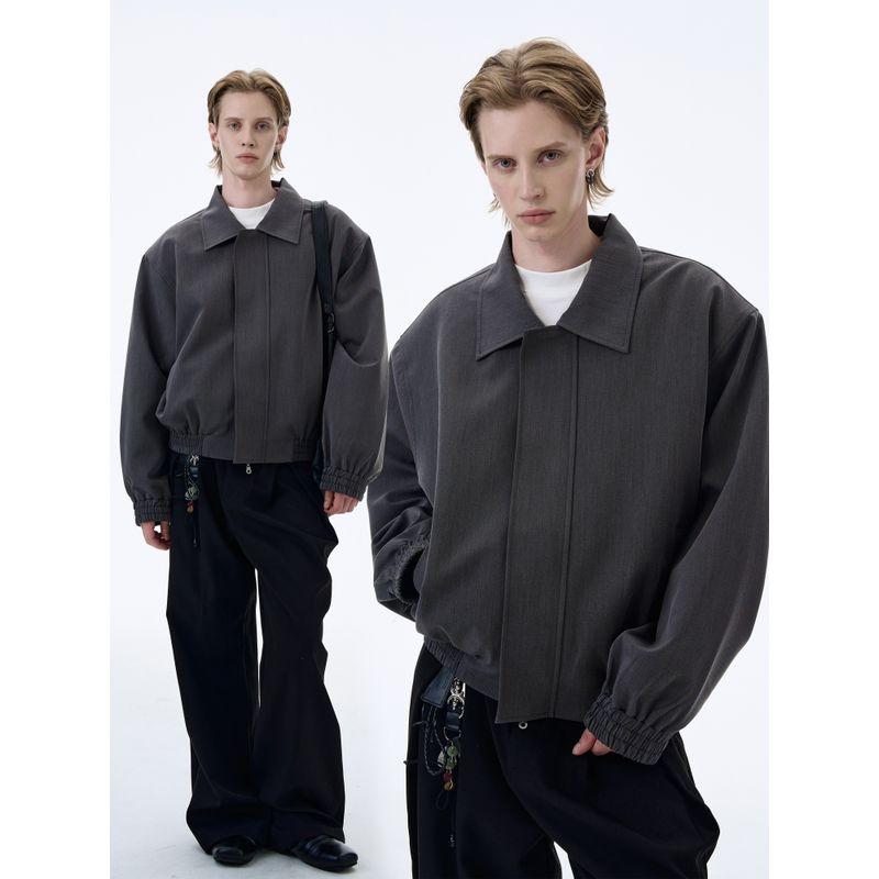 Kisko High-End Shoulder-Padded Cleanfit Casual Blazer Jacket for Men and Women, Stylish Commuter Silhouette Short Jacket