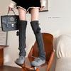 Japanese Style Harajuku Leg Warmers Y2K Autumn Winter Knitted Warm Leg Warmers Lolita Girls Long Calf Socks Women Foot Covers