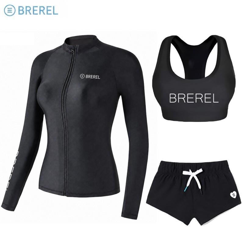 Dames Sneldrogende UV-Bescherming Rash Guard Set Lange Mouwen Top Broek Surfen Duiken Snorkelen