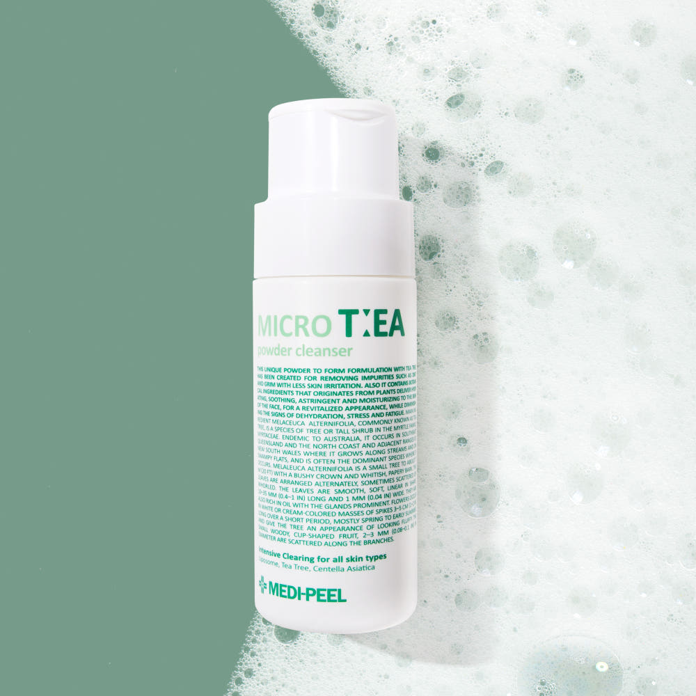MEDIPEEL Micro Tea Powder Cleanser 70g Vegan Tea Tree Enzyme Face Wash Pore Exfoliating Care
