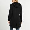 Women's Long Zip Up Hoodie Jacket Loose Fit Casual Outerwear with Pockets Lightweight Hooded Coat for Everyday Wear