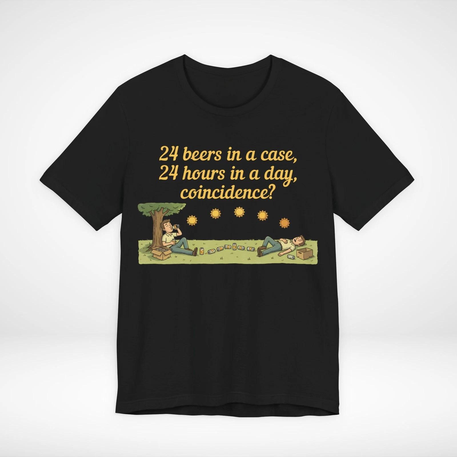 

Funny Beer T Shirt 24 Beers Joke Tee Mens unisex Drinking Humor Graphic Gift 2XL