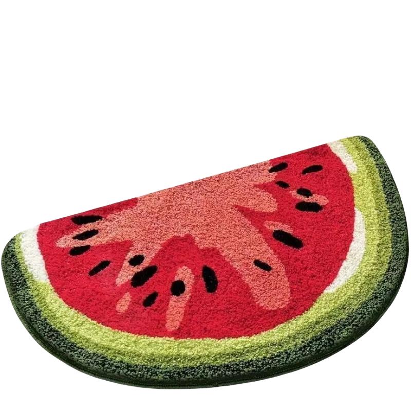 Cartoon Fruit Carpet Special-ShapedCarpet For Live Room Doormat Rug For Bedroom Soft Bedside Rug Waterproof Home Decorati