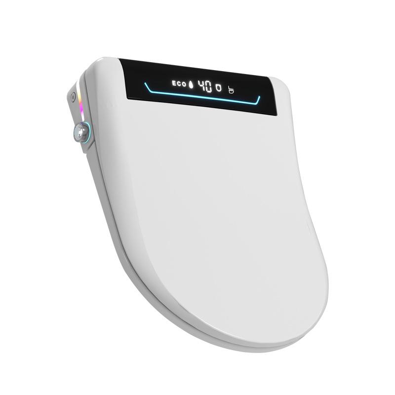 Smart Heated Toilet Seat Cover with Automatic Flip-Up and Foam Shield