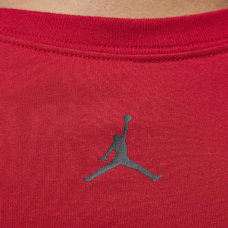 

Jordan Базовая футболка с круглым вырезом и принтом, с коротким рукавом, мужская, красная FZ1967-687 S