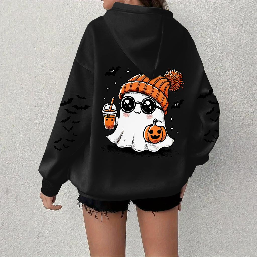 Women's Sweatshirt Casual Long Sleeve Atmosphere Top Loose Popular Round Neck Pullover Sweatshirt Top
