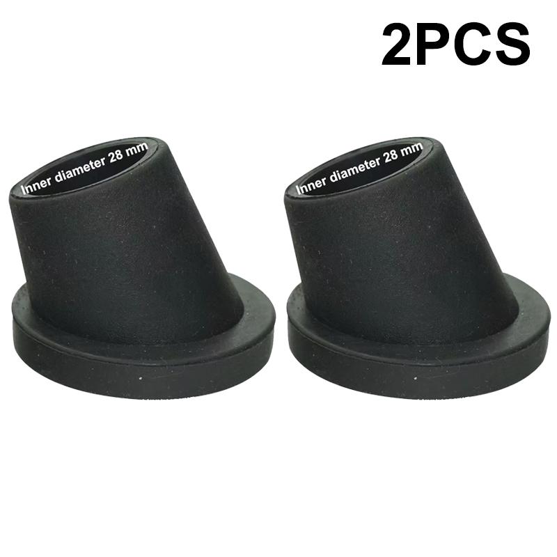 Tappetino Doccia di Alta Qualità, Sgabelli Doccia, Piedini Inclinati per Gambe Mobili ID 25/28mm, Tappi per Gambe Mobili Neri