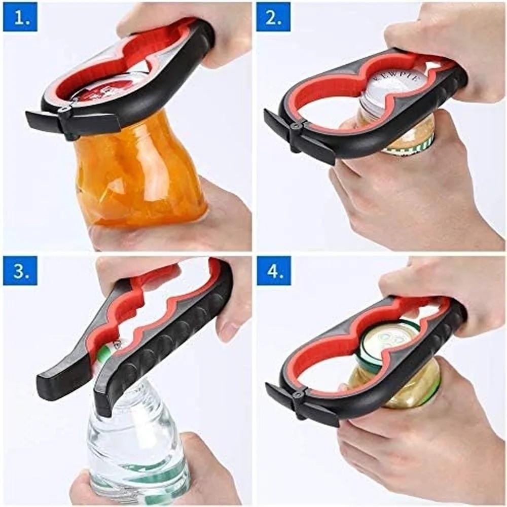 4 In 1 Bottle Wrench Labor-saving Can Lid Remover Kitchen Gadget Bottle Cap Twister  Everyday Use