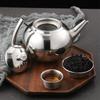 1.5L Thickened Stainless Steel Tea Brewing Teapot with Filter Screen, Household Golden Commercial Restaurant Tea Rice Wine Pot