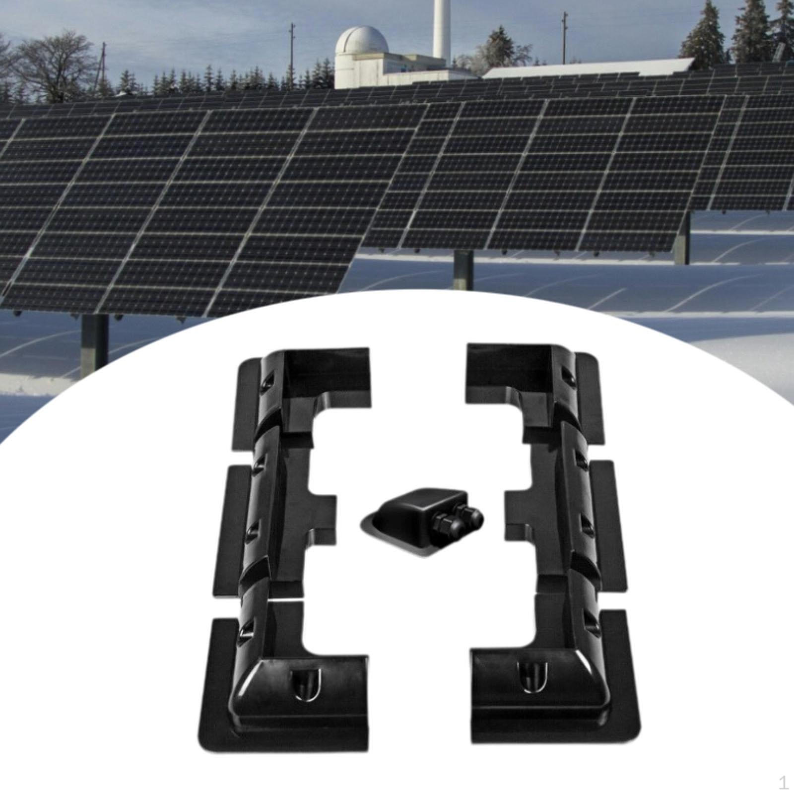 

Монтажные кронштейны Держатель фотоэлектрических панелей для крыши для автодомов, сараев, караванов чёрный