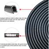 16.5FT(5M) Car Door Edge Guards U-Shaped Trim Edge Protector With Built-In Metal Clips, Scratch And Ding Protection For Cars And Trucks, Black