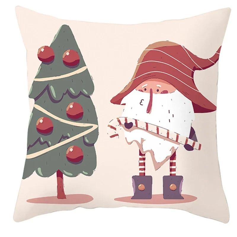 Christmas Themed Pillowcases Car Accessories Office Santa Claus Living Room Sofa Home Pillowcases