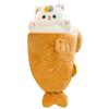 Cute 30/40Cm Taiyaki Cat Plush Toy Lovely Creative Stuffed Animal Home Decor Fish Plush Throw Pillow Birthday Gifts For Girls