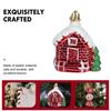 2/4Pcs Cartoon Red Plastic Christmas Ornaments, Xmas Tree Hanging Pendants, Holiday Decorations for Home, Bar, Shop, Wedding & Party
