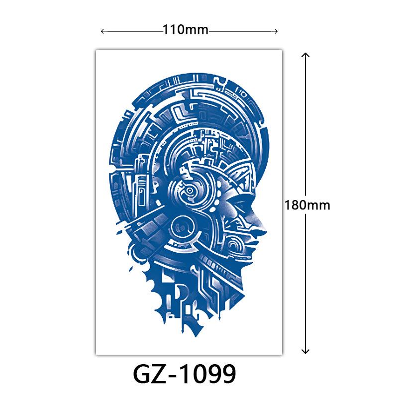 Juice Tattoo Stickers, Herbal Tattoo Stickers, Semi-Permanent English Letter Tattoo Stickers Tattoo