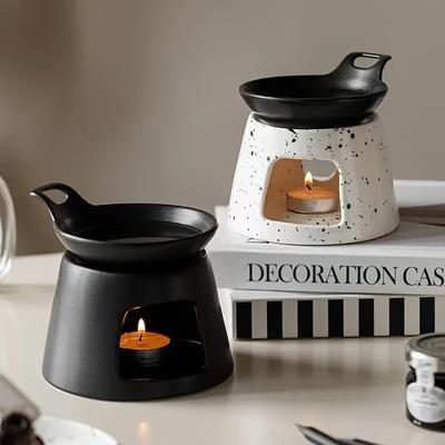 Fashion Creative Ceramic Aromatherapy Stove Can Dry Burn Fragrant Powder, Coffee Grounds, Aromatherapy Lamp Essential Oil Heater