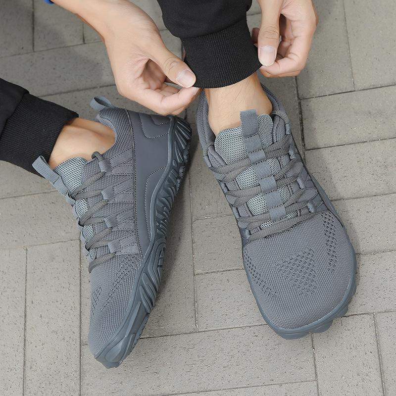 Five Fingers Wide Head Hiking Shoes Hiking Shoes Flying Woven Shoes Casual Sports Men's Shoes Non-slip Building Shoes Cycling Shoes