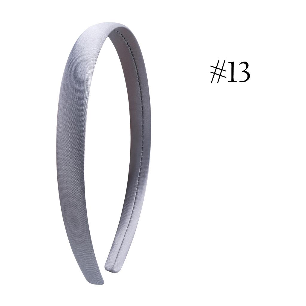 1,5 cm Einfache Stirnbänder Satin Bastelstirnband DIY Haarband Bunte Satinbezogene Stirnbänder für Mädchen Frauen