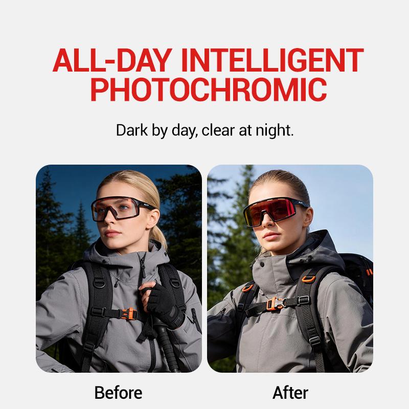 SCVCN Photochromic Cycling Sunglasses for Men Outdoor Y2k Bike Glasses Fishing Glasses Hiking Eyewear Bicycle Goggles UV400